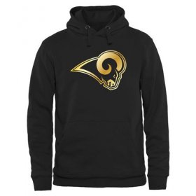 Wholesale Cheap Men\'s Los Angeles Rams Pro Line Black Gold Collection Pullover Hoodie