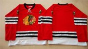 Wholesale Cheap Mitchell And Ness 1960-61 Blackhawks Blank Red Stitched NHL Jersey