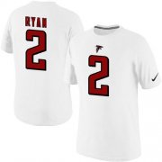 Wholesale Cheap Nike Atlanta Falcons #2 Matt Ryan Pride Name & Number NFL T-Shirt White