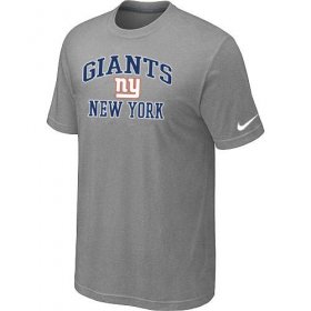 Wholesale Cheap Nike NFL New York Giants Heart & Soul NFL T-Shirt Light Grey