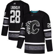 Wholesale Cheap Adidas Flames #28 Elias Lindholm Black 2019 All-Star Game Parley Authentic Stitched NHL Jersey