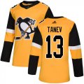 Wholesale Cheap Adidas Penguins #13 Brandon Tanev Gold Alternate Authentic Stitched NHL Jersey