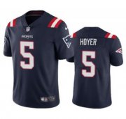 Wholesale Cheap Men's New England Patriots #5 Brian Hoyer Navy 2021 Vapor Untouchable Limited Stitched Jersey