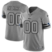 Wholesale Cheap Los Angeles Rams Custom Men's Nike Gray Gridiron II Vapor Untouchable Limited NFL Jersey