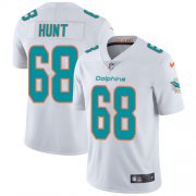 Wholesale Cheap Nike Dolphins #68 Robert Hunt White Men's Stitched NFL Vapor Untouchable Limited Jersey