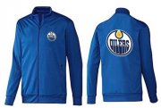 Wholesale Cheap NHL Edmonton Oilers Zip Jackets Blue-2
