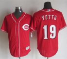 Wholesale Cheap Reds #19 Joey Votto Red New Cool Base Stitched MLB Jersey
