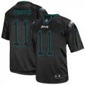 Wholesale Cheap Nike Eagles #11 Carson Wentz Lights Out Black Men's Stitched NFL Elite Jersey