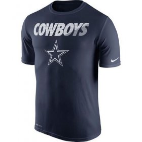 Wholesale Cheap Men\'s Dallas Cowboys Nike Navy Blue Legend Staff Practice Performance T-Shirt