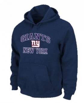 Wholesale Cheap New York Giants Heart & Soul Pullover Hoodie Dark Blue