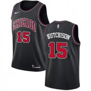 Wholesale Cheap Nike Chicago Bulls #15 Chandler Hutchison Black NBA Swingman Statement Edition Jersey