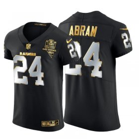 Wholesale Cheap Las Vegas Raiders #24 Johnathan Abram Men\'s Nike Black Edition Vapor Untouchable Elite NFL Jersey