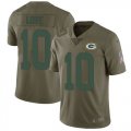 Wholesale Cheap Nike Packers #10 Jordan Love Olive Men's Stitched NFL Limited 2017 Salute To Service Jersey