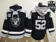 Wholesale Cheap Men's Las Vegas Raiders #52 Khalil Mack NEW Black 2020 Inaugural Season Pocket Stitched NFL Pullover Hoodie