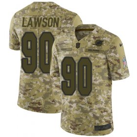 Wholesale Cheap Nike Dolphins #90 Shaq Lawson Camo Men\'s Stitched NFL Limited 2018 Salute To Service Jersey