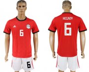 Wholesale Cheap Egypt #6 Hegazy Red Home Soccer Country Jersey