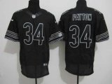 Wholesale Cheap Nike Bears #34 Walter Payton Black Shadow Men's Stitched NFL Elite Jersey