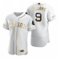 Wholesale Cheap Boston Red Sox #9 Ted Williams White Nike Men's Authentic Golden Edition MLB Jersey