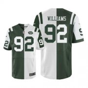 Wholesale Cheap Nike Jets #92 Leonard Williams Green/White Men's Stitched NFL Elite Split Jersey