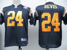 Wholesale Cheap Jets #24 Darrelle Revis Dark Blue With AFL 50TH Patch Stitched NFL Jersey