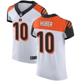 Wholesale Cheap Nike Bengals #10 Kevin Huber White Men\'s Stitched NFL Vapor Untouchable Elite Jersey