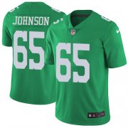 Wholesale Cheap Nike Eagles #65 Lane Johnson Green Youth Stitched NFL Limited Rush Jersey