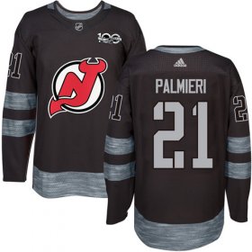 Wholesale Cheap Adidas Devils #21 Kyle Palmieri Black 1917-2017 100th Anniversary Stitched NHL Jersey