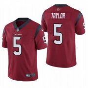 Wholesale Cheap Men's Houston Texans #5 Tyrod Taylor Red Vapor Untouchable Limited Stitched Jersey