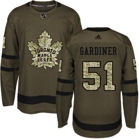 Wholesale Cheap Adidas Maple Leafs #51 Jake Gardiner Green Salute to Service Stitched NHL Jersey