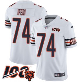 Wholesale Cheap Nike Bears #74 Germain Ifedi White Youth Stitched NFL 100th Season Vapor Untouchable Limited Jersey