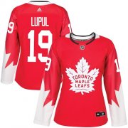 Wholesale Cheap Adidas Maple Leafs #19 Joffrey Lupul Red Team Canada Authentic Women's Stitched NHL Jersey