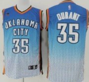 Wholesale Cheap Oklahoma City Thunder #35 Kevin Durant Blue/White Resonate Fashion Jersey