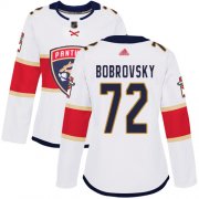 Wholesale Cheap Adidas Panthers #72 Sergei Bobrovsky White Road Authentic Women's Stitched NHL Jersey