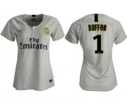 Wholesale Cheap Women's Paris Saint-Germain #1 Buffon Away Soccer Club Jersey