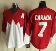 Wholesale Cheap Olympic CA. #7 Canada Red/White 1972 Commemorative CCM Stitched NHL Jersey