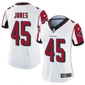 Wholesale Cheap Nike Falcons #45 Deion Jones White Women\'s Stitched NFL Vapor Untouchable Limited Jersey