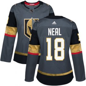 Wholesale Cheap Adidas Golden Knights #18 James Neal Grey Home Authentic Women\'s Stitched NHL Jersey