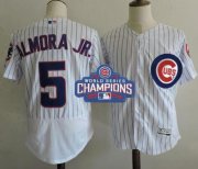 Wholesale Cheap Cubs #5 Albert Almora Jr. White Flexbase Authentic Collection 2016 World Series Champions Stitched MLB Jersey