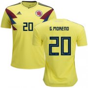 Wholesale Cheap Colombia #20 G.Moreno Home Soccer Country Jersey