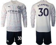 Wholesale Cheap 2021 Men Manchester city away long sleeve 30 soccer jerseys