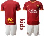 Wholesale Cheap Roma Blank Home Kid Soccer Club Jersey