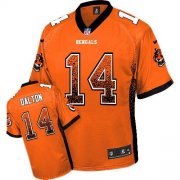 Wholesale Cheap Nike Bengals #14 Andy Dalton Orange Alternate Men's Stitched NFL Elite Drift Fashion Jersey