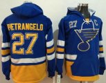 Wholesale Cheap Blues #27 Alex Pietrangelo Light Blue Name & Number Pullover NHL Hoodie