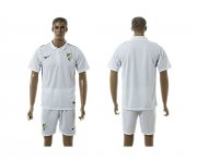 Wholesale Cheap Malaga Blank White Training Soccer Club Jersey