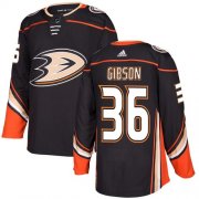 Wholesale Cheap Adidas Ducks #36 John Gibson Black Home Authentic Stitched NHL Jersey