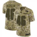 Wholesale Cheap Nike Patriots #46 James Develin Camo Youth Stitched NFL Limited 2018 Salute to Service Jersey