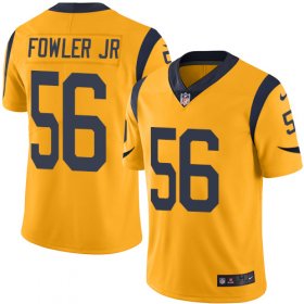 Wholesale Cheap Nike Rams #56 Dante Fowler Jr Gold Men\'s Stitched NFL Limited Rush Jersey