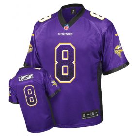 Wholesale Cheap Nike Vikings #8 Kirk Cousins Purple Team Color Men\'s Stitched NFL Elite Drift Fashion Jersey