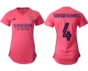 Wholesale Cheap 2021 Real Madrid away aaa version women 4 soccer jerseys