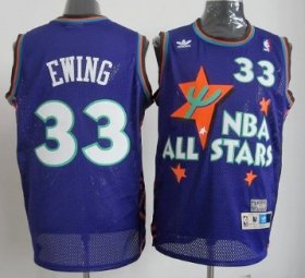 Wholesale Cheap NBA 1995 All-Star #33 Patrick Ewing Purple Swingman Throwback Jersey